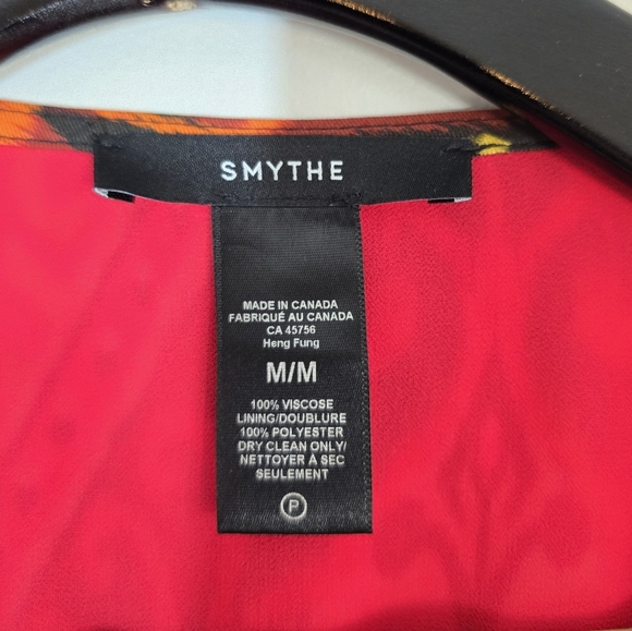 Smythe Hostess Wrap Dress In Multi Ikat Print Medium - Picture 8 of 8